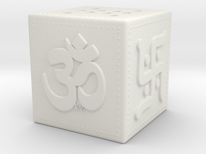 Cube Incense Holder in White Natural Versatile Plastic