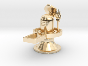 Lord Shiva Lingam Free 3D Model STL-KtkaRaj in 14K Yellow Gold