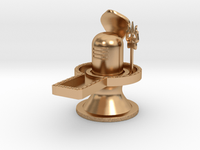 Lord Shiva Lingam Free 3D Model STL-KtkaRaj in Polished Bronze