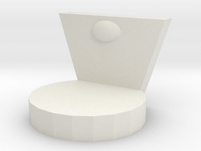 L-shaped cushion in White Natural Versatile Plastic
