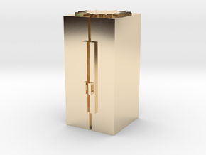 Smart refrigerator in 14K Yellow Gold