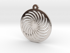 KTPD01 Spiral Die Cutting Pendant Jewelry in Platinum