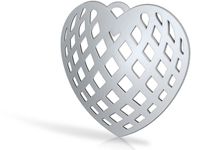 KTFHP01 Filigree Heart Pendant Jewelry in Tan Fine Detail Plastic