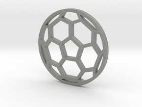 Soccer Ball - flat- outline in Gray PA12