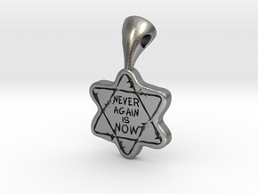 Never Again Is Now in Natural Silver