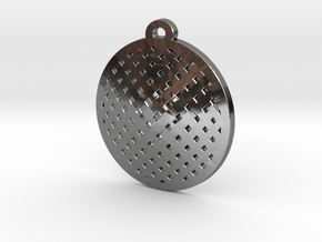 sieve pendant in Fine Detail Polished Silver