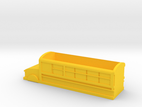 School bus shape storage box in Yellow Processed Versatile Plastic
