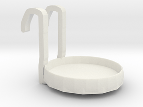 Simple aromatic strip placement platform in White Natural Versatile Plastic: Small
