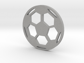 Soccer Ball - flat- filled in Aluminum