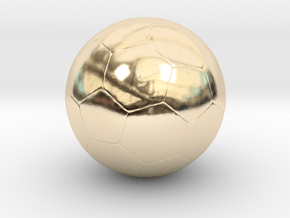 Soccer Ball in 14k Gold Plated Brass