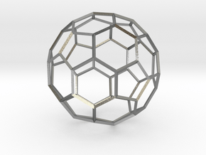 Soccer Ball - wireframe in Natural Silver