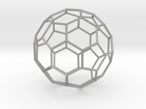 Soccer Ball - wireframe in Aluminum