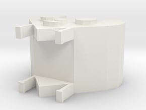 A heart shape of sofa(poker face) in White Natural Versatile Plastic