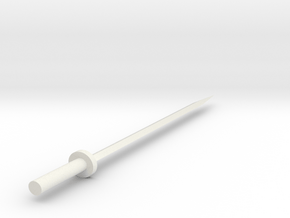 Sword in White Natural Versatile Plastic: Medium