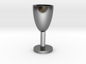 Wine cup in Polished Silver