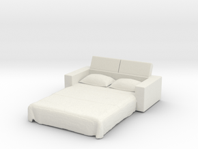 Sofa Bed 1/56 in White Natural Versatile Plastic