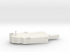 1/96 USS Cecil Superstructure2 Deck2 in White Natural Versatile Plastic