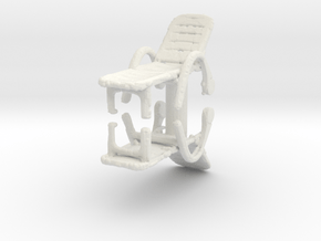Deck Chair (x2) 1/56 in White Natural Versatile Plastic