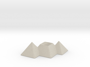Great Pyramids Pencil Holder in Natural Sandstone