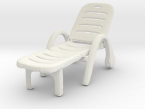 Deck Chair 1/35 in White Natural Versatile Plastic