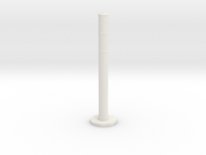 Traffic Pylon 1/12 in White Natural Versatile Plastic
