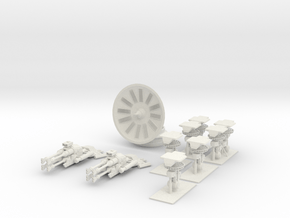 Star Wars Millennium Falcon Landing Gear in White Premium Versatile Plastic