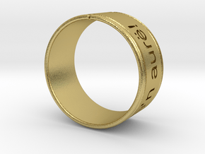 elven ring in Natural Brass
