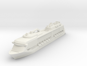 Miniature Ovation of the Seas Ship - 12.5cm in White Natural Versatile Plastic