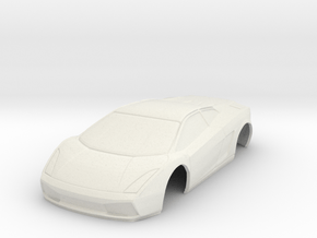 Lamborghini Gallardo MiniZ 94mm in White Natural Versatile Plastic