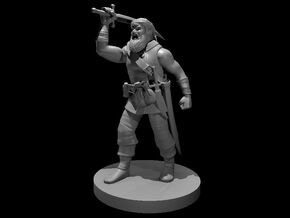 Bandit Captain Male in Smooth Fine Detail Plastic