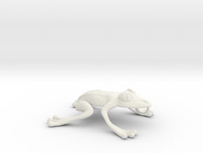 Frog Necklace in White Natural Versatile Plastic