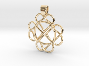 Four hearts [pendant] in 14K Yellow Gold