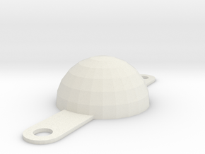 Light Switch Dome Cover in White Natural Versatile Plastic