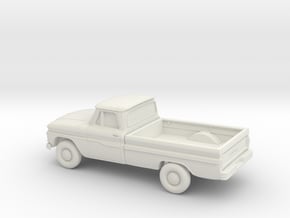 1/87 1963-66 GMC Pick Up in White Natural Versatile Plastic