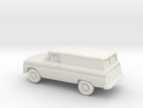 1/87 1966 GMC Panel Van in White Natural Versatile Plastic