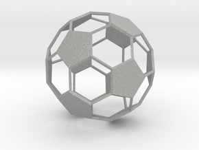 Soccer Ball - wireframe - 2 in Aluminum