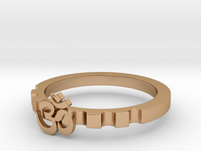 OM Modern Ring Designs Size10 in Polished Bronze