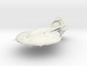Tellarite cruiser 3.7" in White Natural Versatile Plastic