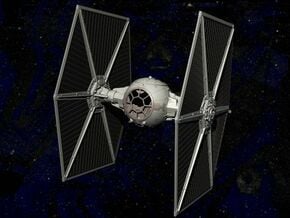 Imperial TIE fighter / high detail in Tan Fine Detail Plastic