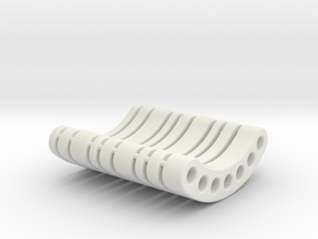 OD45-WEIGHT HOLDER-Spacers in White Natural Versatile Plastic