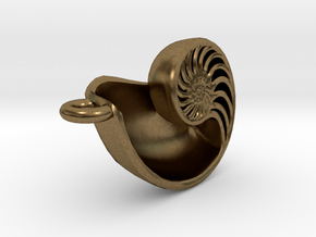 Nautilus Pendant in Natural Bronze