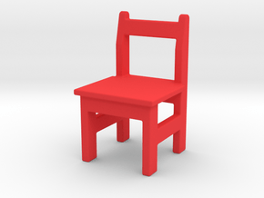 Armchair in Red Processed Versatile Plastic