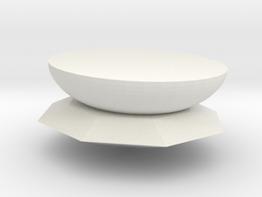 plate in White Natural Versatile Plastic: Medium