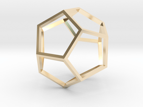 GMTRX lawal v3 skeletal dodecahedron  in 14k Gold Plated Brass