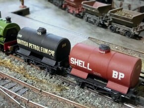 2x N Gauge 20T Wing Plate Tanks in Smoothest Fine Detail Plastic