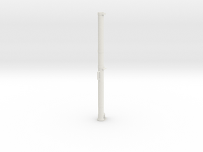 1:6 Miniature 70mm AT Rocket Launcher in White Natural Versatile Plastic