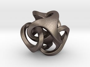 Ora Pendant (smaller) in Polished Bronzed Silver Steel