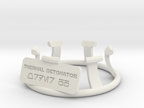 Thermal Detonator Stand for KR Sabers KR X or TD D in White Natural Versatile Plastic
