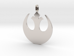 Star wars rebel badge pendant in Platinum