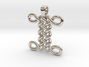 I knot [pendant] in Rhodium Plated Brass